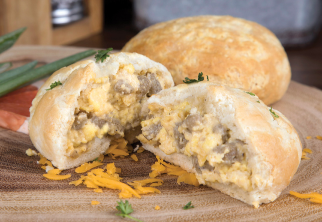 Sausage, Egg and Cheese Stuffed Biscuit - Product Shot 1